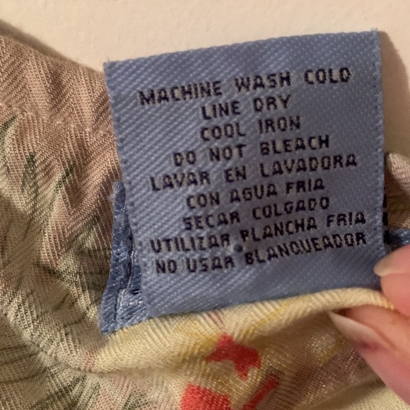 Jane Ashley tropical khaki w/orchids sleeveless scoop neck maxi dress size 3x - Picture 10 of 10